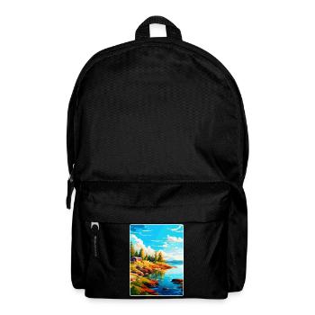 Ålandinseln Finnland Vintage Reiseplakat WPA - Rucksack - Schwarz - Vorne