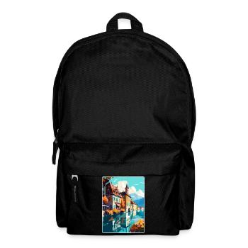 Annecy France Affiche de voyage vintage WPA Souvenir - Sac à dos - noir - Devant