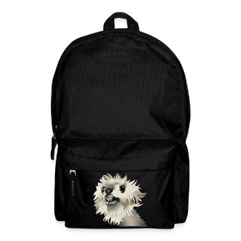 Chien heureux - Sac à dos - noir - Devant