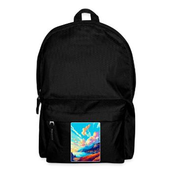 Bergen Norway Vintage Travel Poster WPA Souvenir - Backpack - black - Front