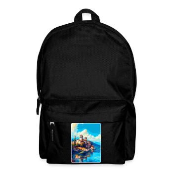 Ohrid North Macedonia Vintage Travel Poster WPA - Backpack - black - Front