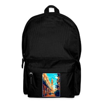 Seville Spain Vintage Travel Poster WPA Souvenir - Backpack - black - Front