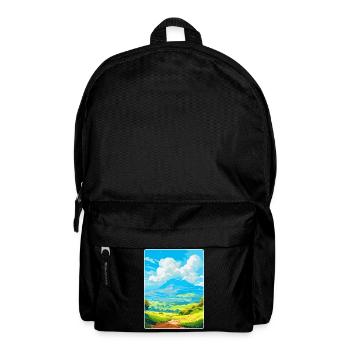 Mont Taygète Grèce Affiche de voyage vintage WPA - Sac à dos - noir - Devant
