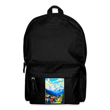 Zakopane Polen Vintage Reiseplakat Souvenir WPA - Rucksack - Schwarz - Vorne
