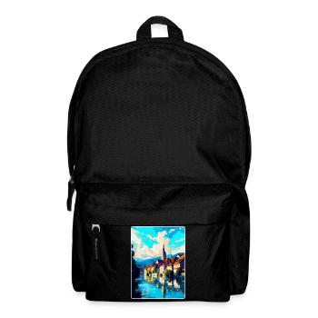 Schaffhausen Schweiz Vintage Reiseplakat WPA - Rucksack - Schwarz - Vorne