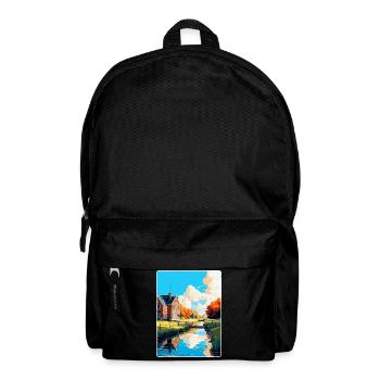 Uitgeest Netherlands Vintage Travel Poster WPA Art - Backpack - black - Front
