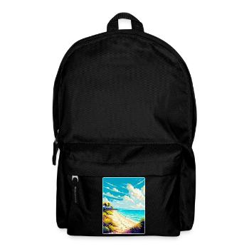 Strand Podrace Kroatien Vintage Reiseposter WPA - Rucksack - Schwarz - Vorne