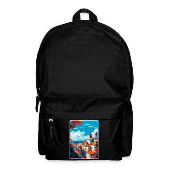 Tomar Portugal Affiche de voyage vintage Souvenir WPA - Sac à dos - noir - Devant