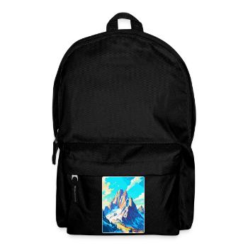 Dachstein Österreich Vintage Reiseplakat Souvenir - Rucksack - Schwarz - Vorne