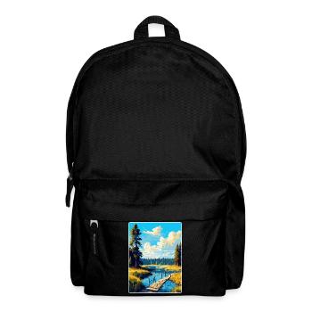 Bory Tucholskie Poland Vintage Travel Poster WPA - Backpack - black - Front