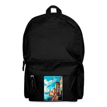 Bayonne France Vintage Travel Poster Souvenir WPA - Backpack - black - Front