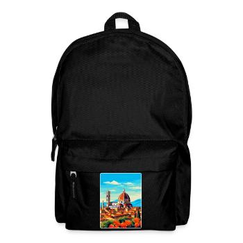 Florence Italy Vintage Travel Poster Souvenir WPA - Backpack - black - Front