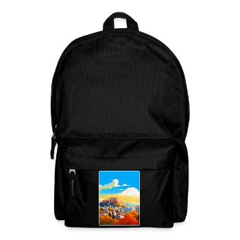 Athens Greece Vintage Travel Poster WPA Souvenir - Backpack - black - Front