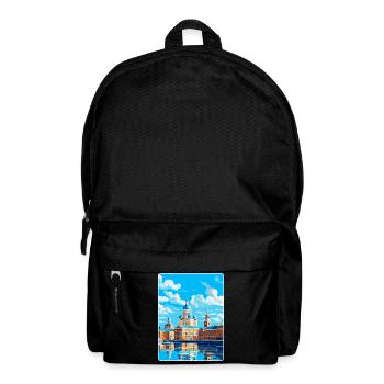 Helsinki Finland Vintage Travel Poster Souvenir - Backpack - black - Front