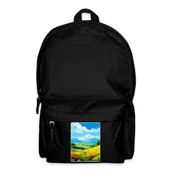 Pollino Italie Affiche de voyage vintage WPA Souvenir - Sac à dos - noir - Devant