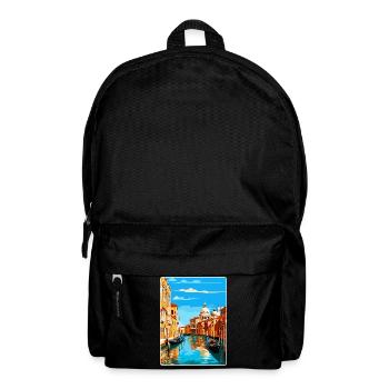 Venice Italy Vintage Travel Poster WPA Souvenir - Backpack - black - Front