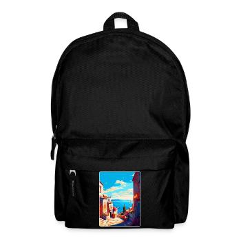 Ayvalik Turkey Vintage Travel Poster Souvenir WPA - Backpack - black - Front