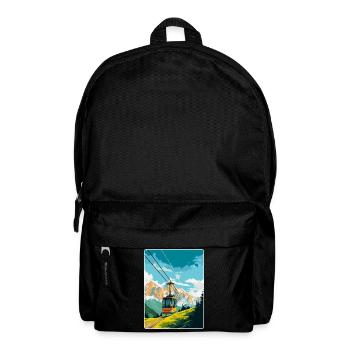 Penkenbahn Autriche Affiche de voyage vintage souvenir - Sac à dos - noir - Devant