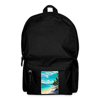 Zlatni Rat Strand Kroatien Vintage Reiseposter WPA - Rucksack - Schwarz - Vorne