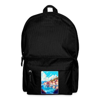 Hvar Kroatien Vintage Reiseposter WPA Souvenir - Rucksack - Schwarz - Vorne