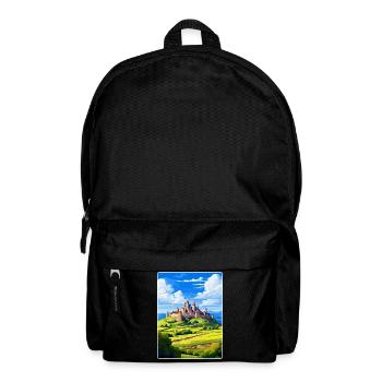 Carcassonn France Affiche de voyage vintage souvenir - Sac à dos - noir - Devant
