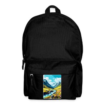 Hohe Tauern Österreich Vintage Reiseplakat Souvenir - Rucksack - Schwarz - Vorne