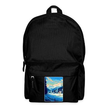 Kitzbühel Autriche Affiche de voyage vintage souvenir - Sac à dos - noir - Devant