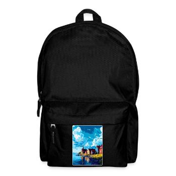 Trelleborg Schweden Vintage Reiseplakat Souvenir - Rucksack - Schwarz - Vorne