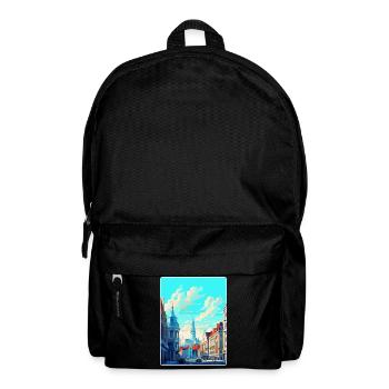 Bruxelles Belgique Poster de voyage vintage souvenir - Sac à dos - noir - Devant