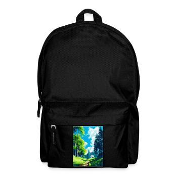 Affiche de voyage vintage des bois de Vienne en Autriche Art WPA - Sac à dos - noir - Devant