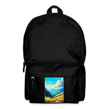 Babia Gora Pologne Affiche de voyage vintage souvenir - Sac à dos - noir - Devant