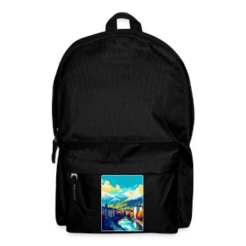 Grenoble France Vintage Travel Poster Souvenir WPA - Backpack - black - Front