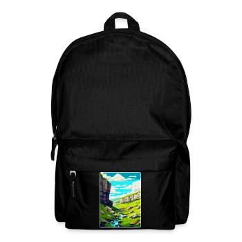 Malham Cove England Uk Vintage Reiseposter WPA - Rucksack - Schwarz - Vorne