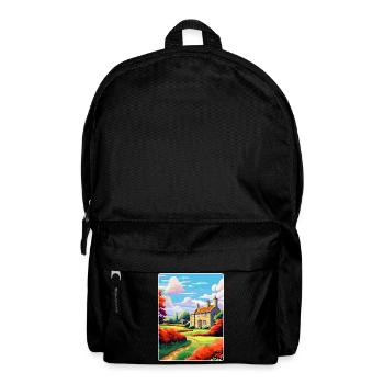 Cotswolds Angleterre Royaume-Uni Affiche de voyage vintage WPA Art - Sac à dos - noir - Devant