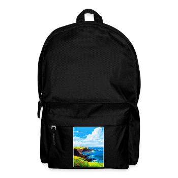 Lizard Point England Uk Vintage Travel Poster WPA - Backpack - black - Front