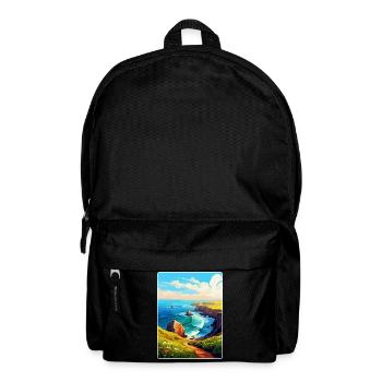 Lands End Cornwall England Uk Travel Poster WPA - Backpack - black - Front