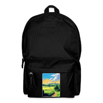 Cotswolds Angleterre Royaume-Uni Affiche de voyage vintage WPA Art - Sac à dos - noir - Devant