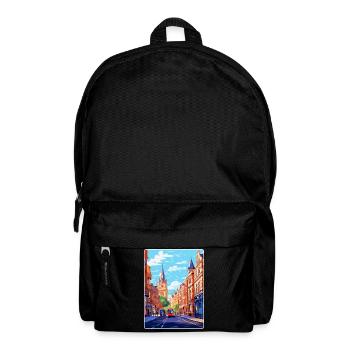 Oxford Street England Uk Vintage Reiseplakat WPA - Rucksack - Schwarz - Vorne