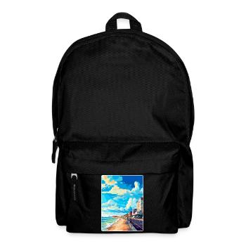 Hove England Uk Vintage Reiseplakat Souvenir WPA - Rucksack - Schwarz - Vorne