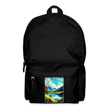 Lake District England Uk Vintage Travel Poster WPA - Backpack - black - Front