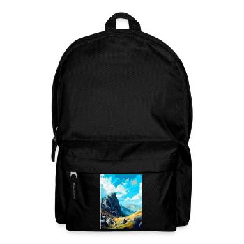 Glyder Fach Pays de Galles Royaume-Uni Affiche de voyage vintage WPA Art - Sac à dos - noir - Devant