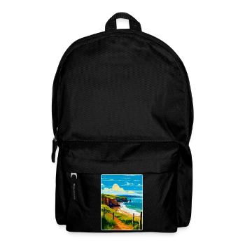 Devon West Country Vintage Reiseposter Souvenir - Rucksack - Schwarz - Vorne