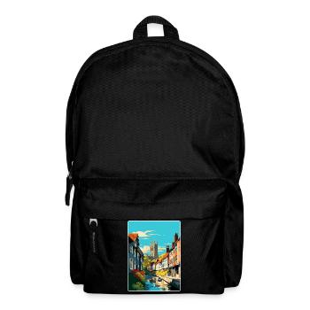 Canterbury England Uk Travel Poster Souvenir WPA - Backpack - black - Front
