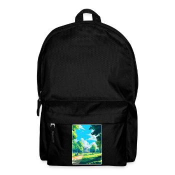 Hyde Park London England Uk Travel Poster Souvenir - Backpack - black - Front