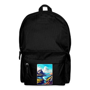 Isle Of Skye Scotland Uk Travel Poster Souvenir - Backpack - black - Front