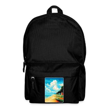 Norfolk Coast Vintage Travel Poster Souvenir WPA - Backpack - black - Front
