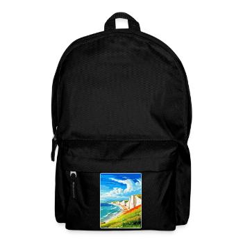 Seven Sisters Sussex Travel Poster Souvenir WPA - Backpack - black - Front