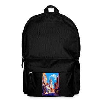 Canterbury England Uk Travel Poster Souvenir WPA - Backpack - black - Front