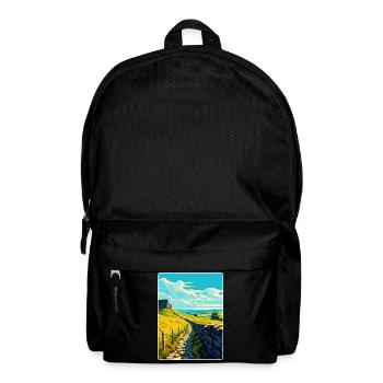 Hadrian England Uk Travel Poster Souvenir WPA - Backpack - black - Front