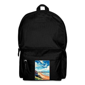 Saltburn By The Sea England Uk Travel Poster WPA - Backpack - black - Front